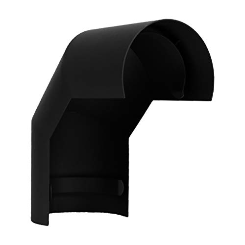LANZZAS Ofenrohr Hitzeschutz/Thermoschild für einen 90° Grad Bogen, Montage oberhalb, im Durchmesser, DN Ø 150 mm, Farbe: schwarz-metallic - weitere Rohre aus unserem Sortiment, finden Sie hier.