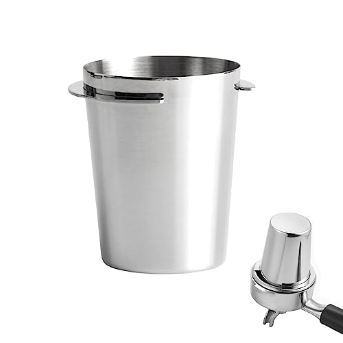 58mm Dosierbecher, Barista Zubehör Coffee Dosing Cup aus Edelstahl, Siebträger Zubehör Kaffee Dosierbecher, Passend für 58mm Siebträger, Espresso Dosierbecher 58mm Dosierbecher Espresso Zubehör