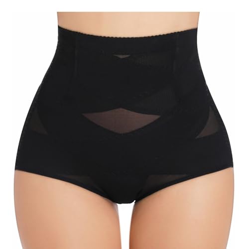 KBOPLEMQ Damen Shapewear Bauchweg Unterhose Hoher Taille Miederhose Sofort Elastisch Body Shaper für Frauen Stretch Hose Fitness Short Bauch Weg Unterwäsche Bauchkontrolle Miederpant