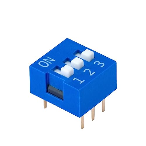 Dip-Schalter, 2,54 mm, Inline, 10 Stück, 3 Positionen, Stromregler für die Beleuchtungsindustrie, Adresscode-Schalter, DIP