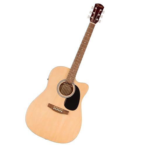 Fender FA-25CE Dreadnought Acoustic Guitar, Walnut Fingerboard, Natural