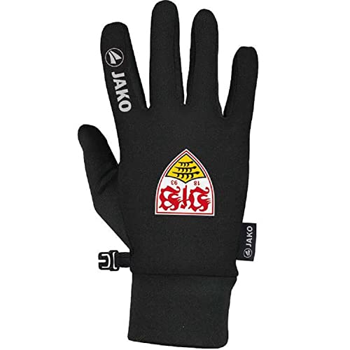 JAKO VfB Stuttgart Team Funktionshandschuhe Handschuhe (10, Black)