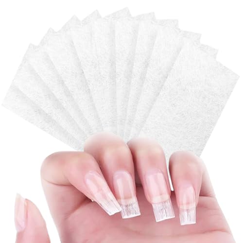 ZOKJSW Silk Fiberglass Nail Extensions -50 Stück Nail Extension Fiberglas Nagelverlängerung Kit für die Fingernagelreparatur Manicure Tool Nägelverlängerung Fiberglasmodellage Gel