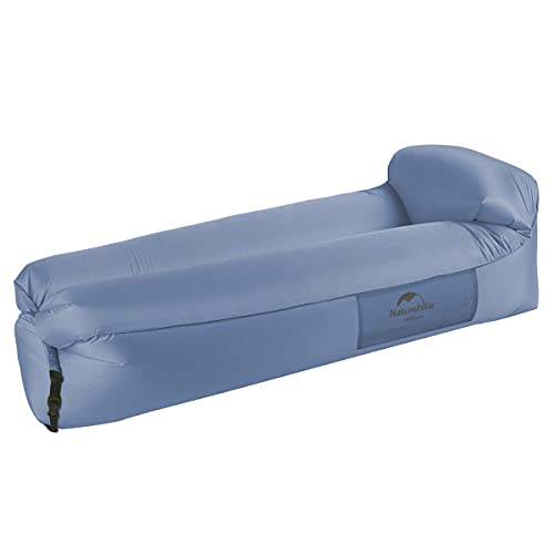 Naturehike Air Lounger, Wasserdichtes Luft Sofa mit Portable Paket, Lazy Lounger Aufblasbares Sofa Air Bett für Reisen, Camping, Pool und Beach Parties(Blau)
