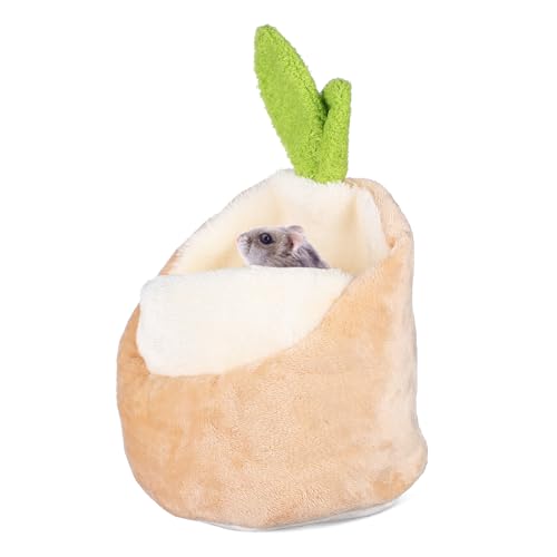 HEMOTON Guinea Pig Hideout Weihnachts Für Meerschweinchen Und Kleintiere Abnehmbares Und Waschbares Polster Vielseitig Einsetzbar Für Hamster Kaninchen