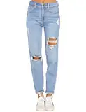 Roskiky Hosen Damen Hosen Damen Sommer Damen Hosen Elegant Winter Hosen Damen Slim Fit Jeans Damen Curvy Jeans Damen High Waist Blau L