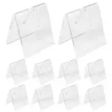 Agwuoetr 10 STÜCKE Klare Acryl Messer Klinge Display StäNder Halter Klappbar Messer Display StäNder Halter Messer Vitrine Rack