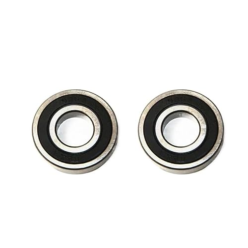 CHULKJFX 10PCS ABEC-5 624 2RS 624RS 624-2RS 624 RS 17x40x12 mm Double Rubber Seal Deep Groove Ball Bearing(ABEC 3)