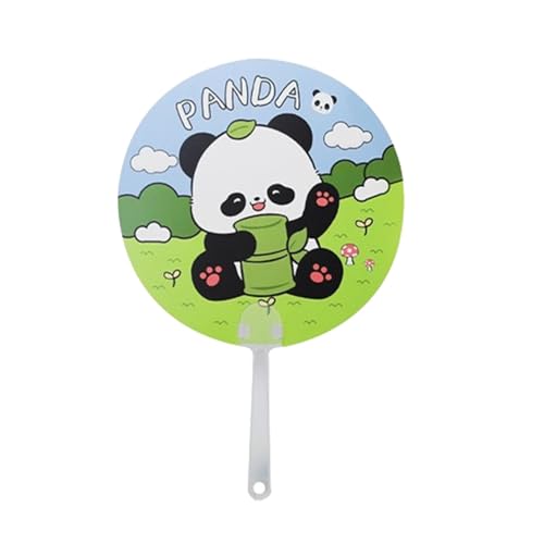 Panda Fan Handheld, kompakter Lüfter - Handfächer mit Tiermuster - Handfächer mit kreativen Tiermustern für Spiele im Freien, am Strand