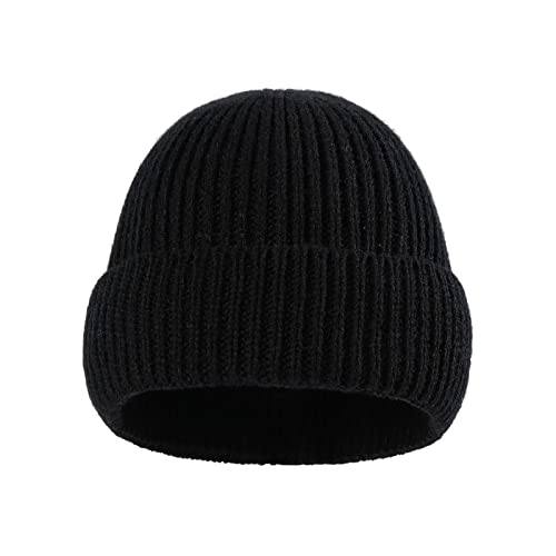 Ygnrggh Wintermütze Strickmütze, Beanie Knit Cuffed Hat Chemo-Turbane Kopfbedeckung Beanie Mütze Winddicht Verdickte Strickmütze Strickmütze für Täglich, Laufen, Skifahren