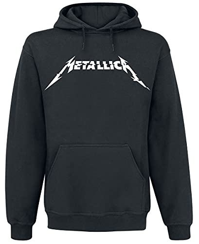 Metallica Glitch Logo Männer Kapuzenpullover schwarz M 50% Baumwolle, 50% Polyester Band-Merch, Bands