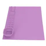 Riuulity Silikon-Malmatte für Heimwerker, Kinderbedarf, Kleinkinder, Kunstmatte, Schreibwaren mit für Kreative Tassenmatte, Bodenbecher, Kind, Kleinkind, Kind, Kinder, Backmatten (Purple)