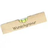 Mini-Wasserwaage mit individueller Gravur - Name oder Spruch - persönliches Geschenk für Schreiner, Zimmerer, Architekten, Heimwerker - Geschenkidee von Geschenkissimo