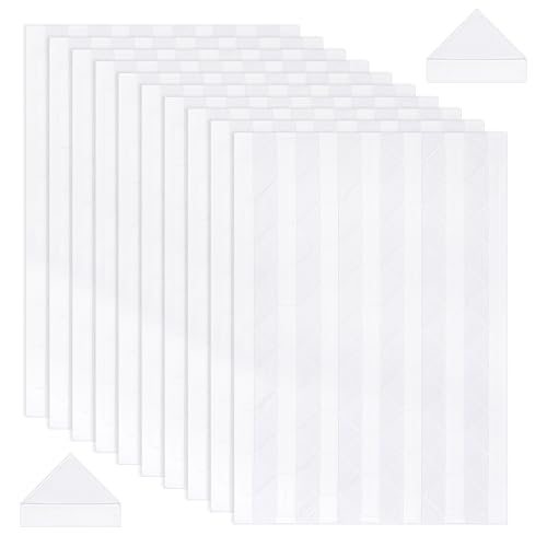 Mozeat Lens 2040 Stück Fotoecken Klebeecken Foto Transparent Fotoecken zum Kleben Foto Ecken Selbstklebend Klebeecken Bilderrand Aufkleber für DIY Fotoalbum Scrapbooking Basteln