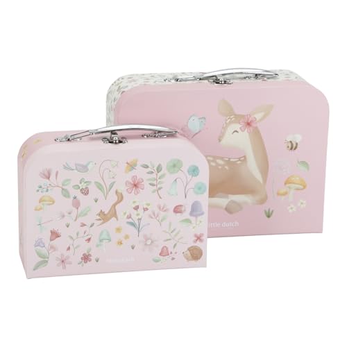 Little Dutch 7344 Spielzeugkoffer 2er Set - Fairy Garden rosa