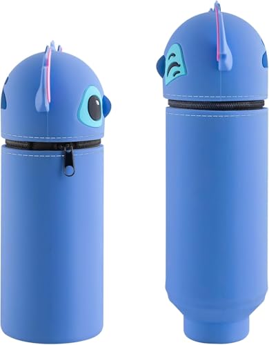 Philoctes 2 in 1 Federmäppchen aus Weichem Silikon,süßes Mäppchen aus Silikon,Bleistifttasche Stiftetasche Unisex Kosmetiktasche,Niedliche Schule Geschenke für Kinder