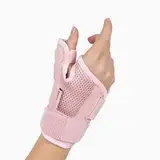BraceUP Daumenbandage Links und Rechts - Daumenschiene, Daumenorthese, Orthese Daumensattelgelenk für Männer und Frauen (Rosa)