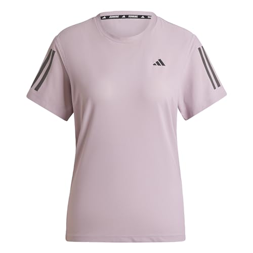 adidas Women's Own The Run Tee T-Shirt, Preloved Fig, L