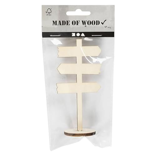 CREATIV DISCOUNT Miniatur Schild mit Sockel, Höhe ca. 12 cm