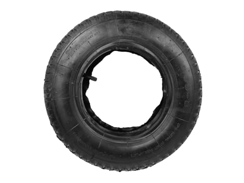 BSD Luftreifen mit Schlauch 3.50-8 2PR - Hochleistungs-Gummireifen für robuste Anwendungen, Außendurchmesser 375 mm, Innendurchmesser 220 mm, max. Druck 2,4 bar.