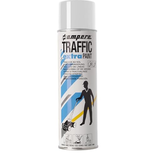 Ampere | Markierfarbe Traffic extra Paint® für starke Beanspruchung | Inhalt 500 ml | VE 12 Dosen | weiß