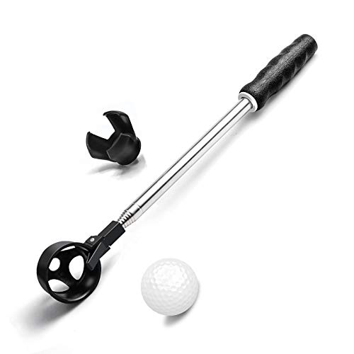 prowithlin Golf Ball Retriever, 6/9ft Edelstahl Teleskop Golfball Retriever für Wasser mit Golfball Grabber für Putter, Golf Zubehör, Geschenke für Golfer Länge