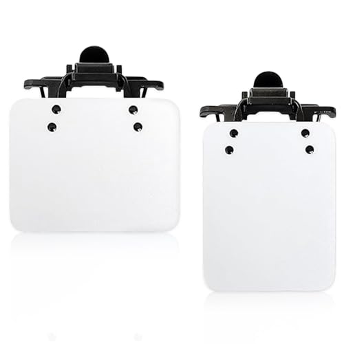 iKALULA 2 Pcs Shooting Glasses Patch, Internationaler Standard Schießbrillen Aufnäher, Schiessbrille für Sportschützen Patches, Okkluder-Clip Für Brille, Shooting, Blinders, Zielhilfe (Transluzent)