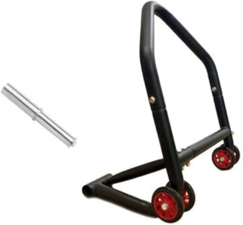 Genial Motor Motorradständer Einarmständer Hinterbauständer Schwarz mit Pins Hinterbauständer Behandeltes Eisen mit Nylonrollen Maximalbelastung 300kg (PIN D)