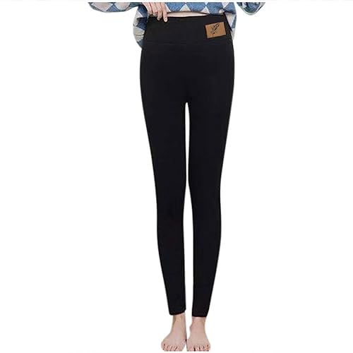 Überhose für Damen, große Größe, Woll-Leggings, Plüsch, Perlensamt, verdickte, warme Hose, Herbst und Winter, hohe Taille, Leggings, Pyjamahose für Damen, Übergröße, Halloween, h, S