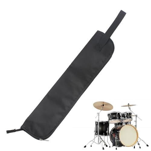 Wasserdicht Drumstick Tasche,Drum Case,Trommelstocktasche,Drum Stick Aufbewahrungstasche,Drumstick Tragbare Handtasche,Drumstick Case,mit Griff,zur Aufbewahrung Hängende Tasche Drumstick,Schwarz