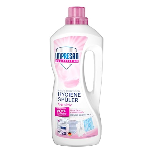 IMPRESAN Hygiene-Spüler Sensitiv | Wäschedesinfektion | Desinfektionsspüler gegen Bakterien, Pilze und Viren |Für hygienisch reine Wäsche|1500ml