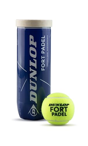Dunlop Fort Padel – FIP-zugelassene Padel Bälle für Turnierspiele