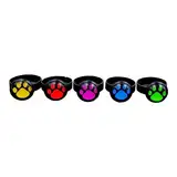 Stechschmuck Ring Handmade Pfote Paw Katze Hund Tier Rot Gelb Grün Blau Lila Schwarz Damen Kinder Kitsch Kawaii (Blau)