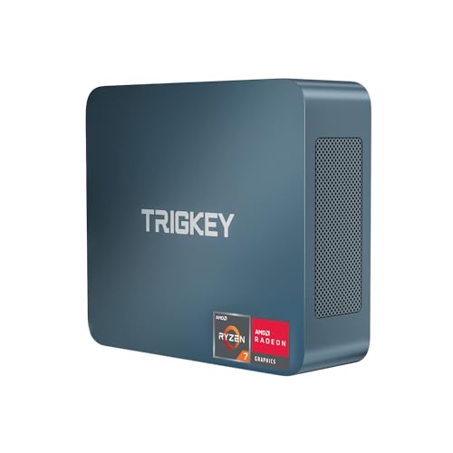 TRIGKEY Mini PC 5800H (bis zu 4,5 GHz) Gaming Mini PC AMD Ryzen 7 16 GB DDR4 500 GB NVME SSD Triple Display HDMI+DP+Typ-C (Video & Daten)/WiFi-6/BT5.2/USB3.2 * 3