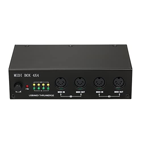 Btuty UM4X4 USB MIDI 4i/4o 64-Kanäle MIDI-Box 4X4