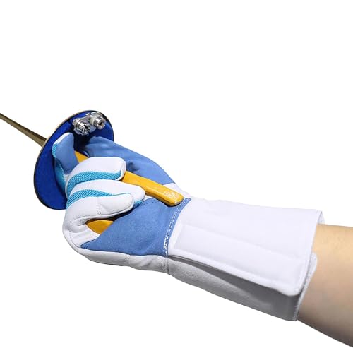 Faxianther Fechthandschuhe Fechten Traininghandschuhe professionelle Handschutzausrüstung Handschuhe rutschfest Fechttraining Handschutz Fechtausrüstung Handschuhe für Florett Degen und Säbel (XL)
