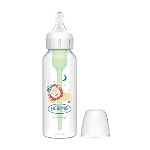 Dr. Brown's Options+ Anti-Colic-Flasche, schmal, 250 ml, Löwenflasche, 0 Monate