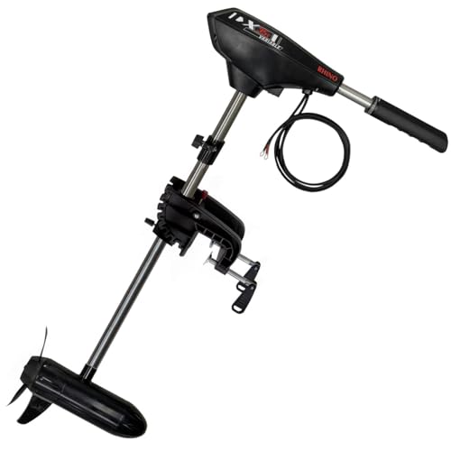 Rhino Premium DX Außenbordmotor Bootsmotor-elektrisch-12v Elektro Aussenborder Bootszubehör, schwarz, 35V