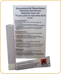 STRICKERCHEMIE REPARATURSET KLEIN ZUM FLICKEN VON LECKSTELLEN FÜR WASSERBETTEN STRICKER