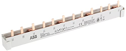 ABB Stift-Phasenschiene 3-phasig PS3/12 pro M compact, ablängbar,10mm², 12 Teilungseinheiten, für ABB Sicherungsautomaten