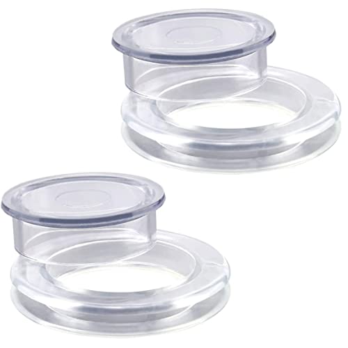 Peosaard Patio Tisch Regenschirdloch Ring, Regenschatz -Loch -Ring -Stecker Set Patio Tisch Silikondeckelabdeckung für Gartengeschäft Durchscheinende 2pcs, Mütze
