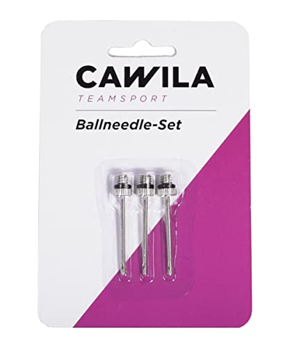 Cawila Ballnadel 3er Set, Standard Ballnadel für Ballpumpen Silber One Size