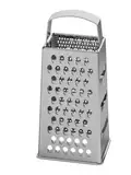 BishtHub 4-in-1-Hobel und Reibe aus Edelstahl, Mehrzweck-Schäler, Käsereibe für Gemüse, Käse und Ingwer, Küchenwerkzeug, 1 Stück