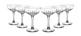 Pasabahce 440236 Sektschale „Timeless“ im Kristall-Design, 25,5 cl, Höhe ca. 15,7 cm, 6er Set aus Glas