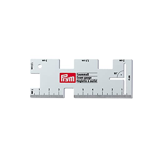 Prym, Metall, 14,8 x 7,2 x 2,5 cm 610736 Saummaß, metallisch, 14.8 x 7.2 x 2.5 cm