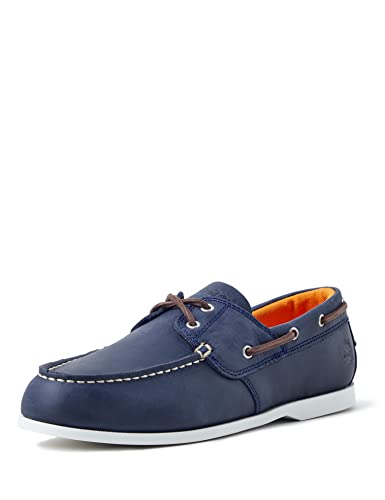 Timberland Herren Cedar Bay 2 Eye Boat Shoe, Navy Full Grain, 43 EU