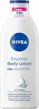 NIVEA Express Body Lotion, extra schnell einziehende Körperlotion, Körpercreme mit purem Hyaluron, Meeresmineralien und NIVEA Tiefenpflege Serum (400 ml)