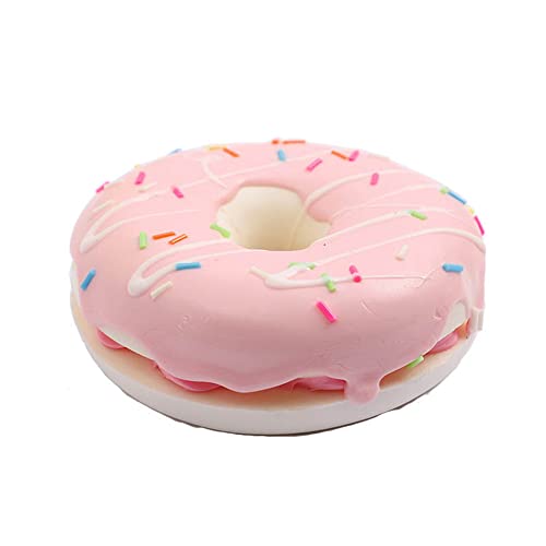 GIVBRO 8 cm künstliche Donuts gefälschte Brot Kuchen Simulation Lebensmittel Modell lebensechte Dessert für Malen Requisiten Bäckerei Hochzeit Dekoration Rosa