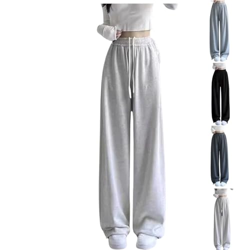 Generisch Weiß Jogginghose Mädchen Sommerhosen Elastische Taille Sporthose Einfarbig Trainingshose Outdoorhose Verstellbarer Elastischer Bund Und Knöchelbündchen Freizeithose 6 10 12 Jahre Alt