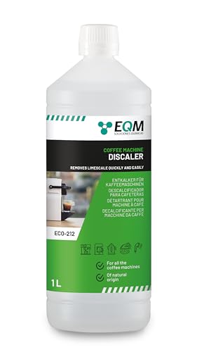 EQM - ECO- 212 - Entkalker für Kaffeemaschinen & Kaffeevollautomaten - 1L - Universal Kalklöser - 100% natürlicher Ursprung - Geeignet für alle Marken